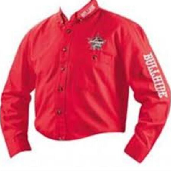 Bullhide Mens Professional Bull Rider Embroidered Button Front Shirt,Size Medium - Picture 1 of 12